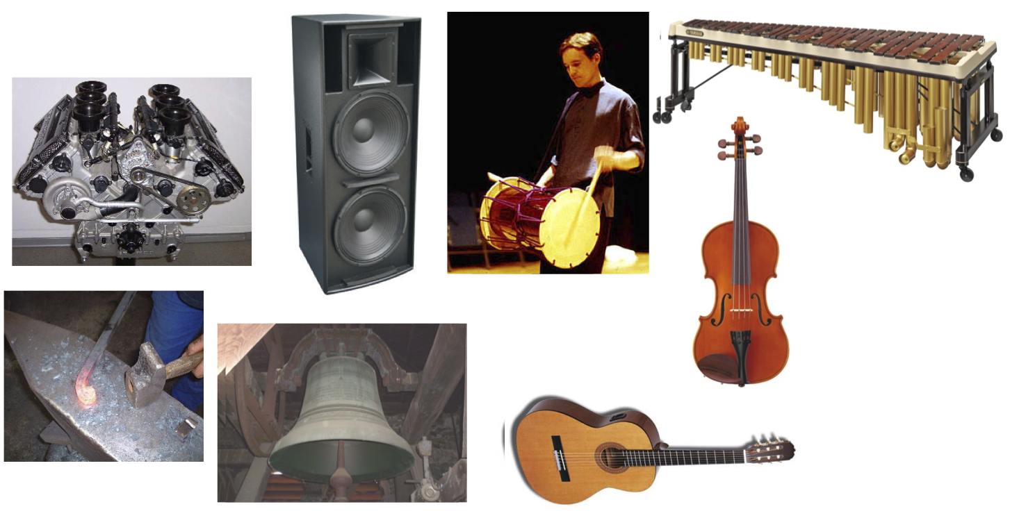 Examples of vibroacoustic sources